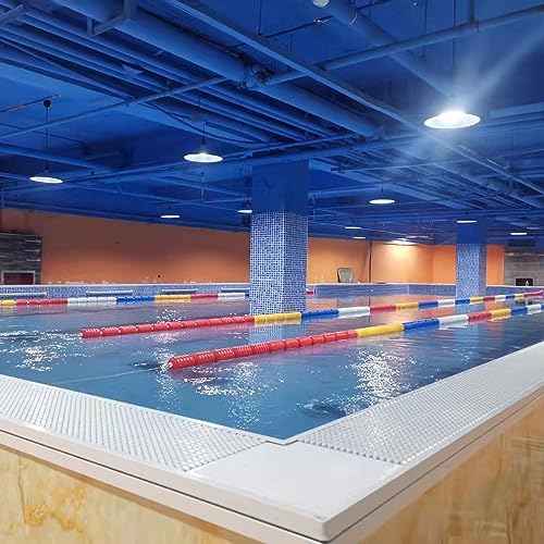 Adjustable Pool Safety Divider Lane Line, 60ft Anti-Wave Floating Rope, Easy Install Nylon Pool Safety Line for Inground Pools, Swim Lane Separator, 3.3ft-60ft