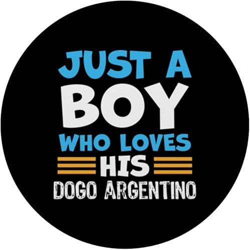Miniatura 3 de Just a Boy who loves his Dogo Argentino PopSockets Standard PopGrip