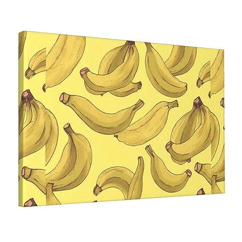 Toile banane 30x45cm pour raviver un mur blanc terne sans percer de gros trous