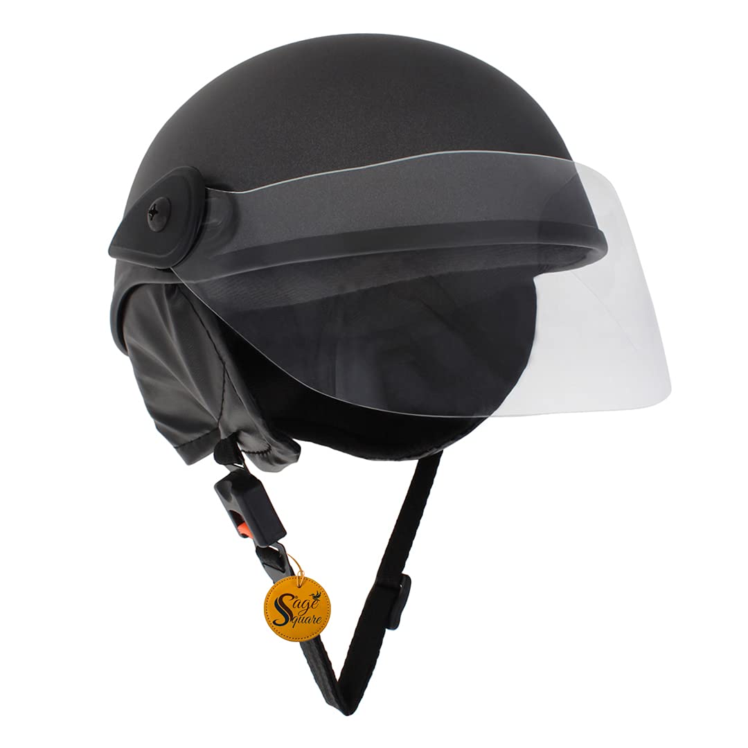 Sage Square Men's and Women's Multi-Purpose Half Helmet. (Small, Grey Matte) (Non-Motorized)-image-12