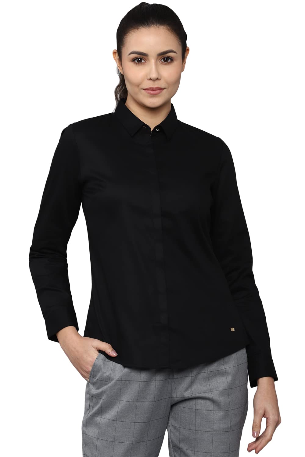 allen solly Women's 100% Polyester Regular Fit Shirt-picture-20