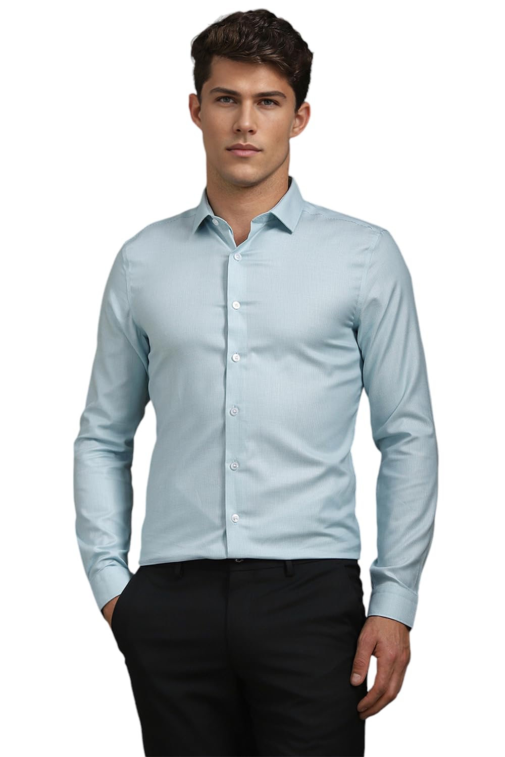 Louis Philippe Men’s Cotton Slim Fit Shirt