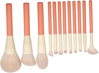 VILLCASE 12pcs Wood Handle Makeup Brush Set f...
