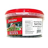 Partanna Premium Select Whole Dried Olives, Black Salt, 4.4 Pound