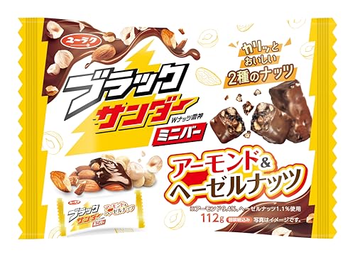 有楽製菓 ブラックサンダーミニバーアーモンド＆ヘーゼルナッツ 112gのサムネイル