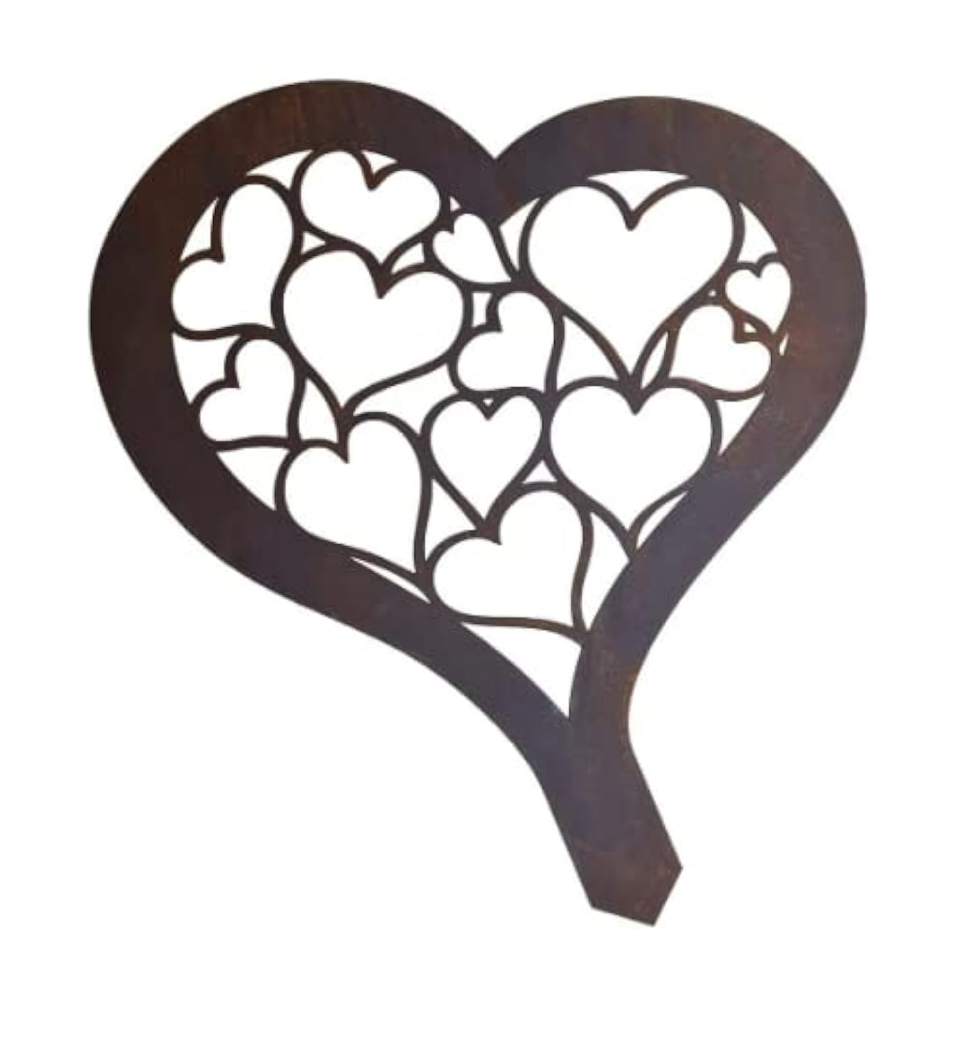 Garden heart / rusty metal heart / lawn decor / garden ornament / commemorative