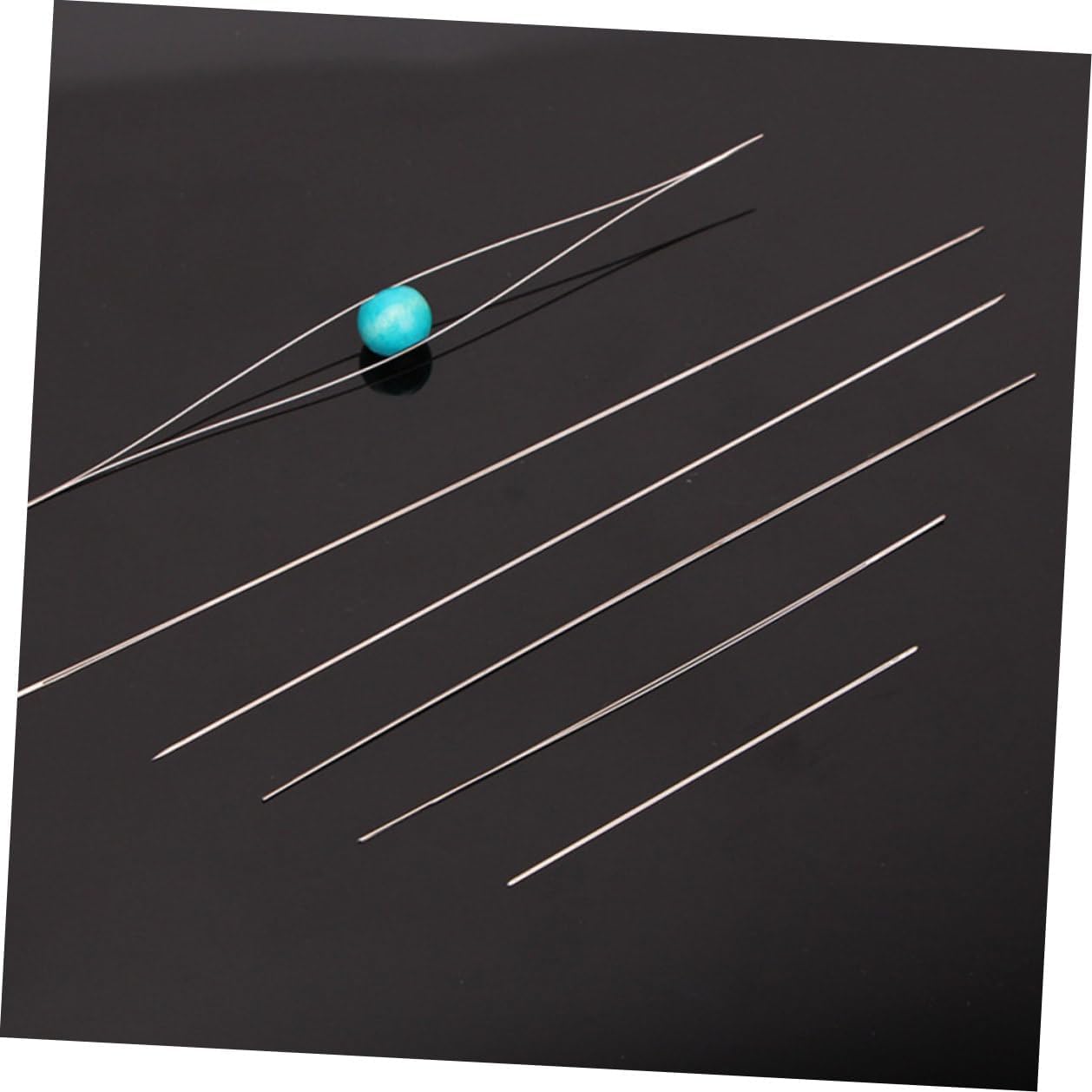 SOLUSTRE Practical Stainless Steel Beading Needles DIY Sewing Tool for Hand Bracelet Weaving Jewelry Making Manual Craft