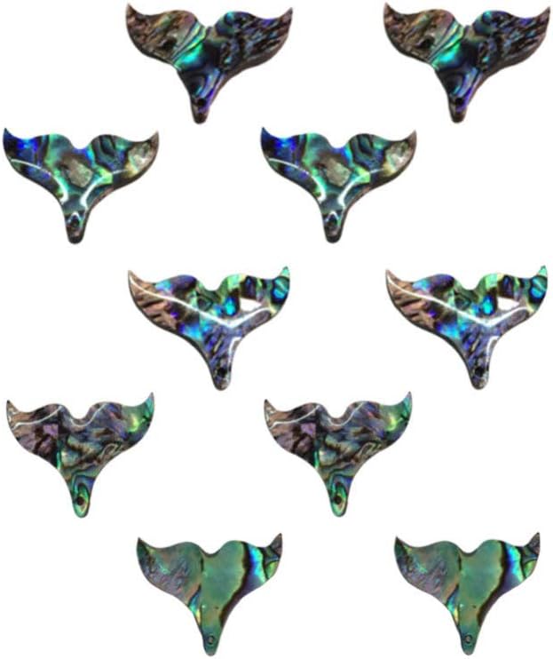 SUPVOX Abalone Shell Pendant Mermaid Tail Necklace Accessories Diy Craft Charms for Women Girls Jewelry Decoration 0.98X0.78In - Image 5