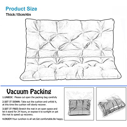 Coussin balancelle imperméable et antidérapant vert foncé résistant à l'eau - 7