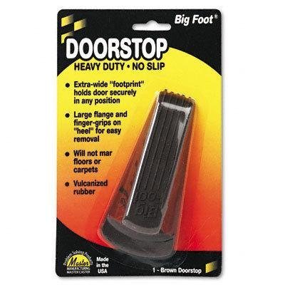 Master Manufacturing 00920 2 Width X 4-3/4 Long X 1-1/4 Height, Brown Color, Big Foot Doorstop By Master Manufacturing #TOP22
