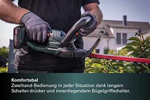 Metabo Heckenschere HS 18 LTX 45 – Akku-Heckenschneider für Gartenarbeiten