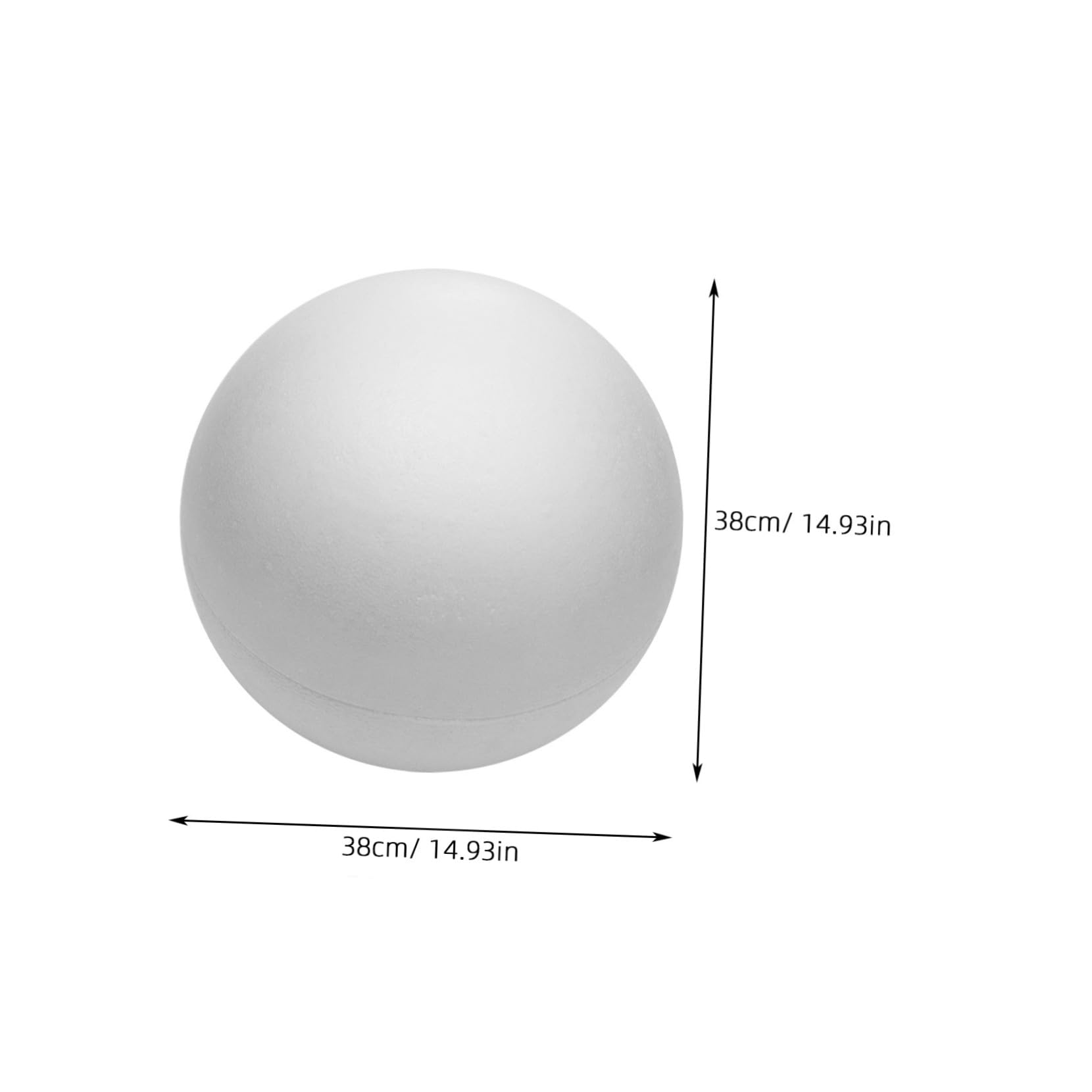 Große Hohle Styroporkugel 40cm für Selbstgemacht Basteln Schule Partydekoration Hochzeiten Modellieren Zeichnen Fenster Türen