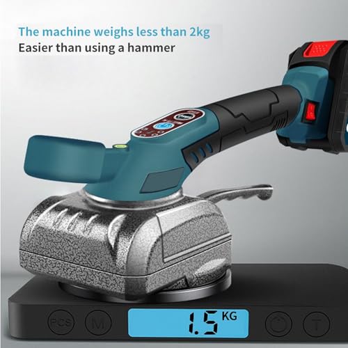 Fliesenleger Maschine für Makita 18V, Elektrische Fliesen Vibrator Mit 4,7 x 4,7 einstellbar 100kg Aufnahmekapazität Fliesen Fliesenleger Maschine Geeignet für 39 zoll Fliesen (ohne Batterie)