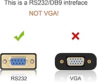 Vista 2 de CableCreation Adaptador USB a serie RS232 con chipset PL2303, cable convertidor USB a DB9 pin hembra de 10 pies para caja registradora, módem