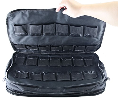 Bolsa de almacenamiento para hombro EXMAX® para transmisor receptor de sistema de guía de tour inalámbrico u otro producto pequeño (52 ranuras) miniatura 6