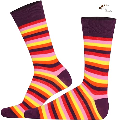 Image of Mysocks Men and Women Crew Socks Extra Fine Combed Cotton Seamless Toe