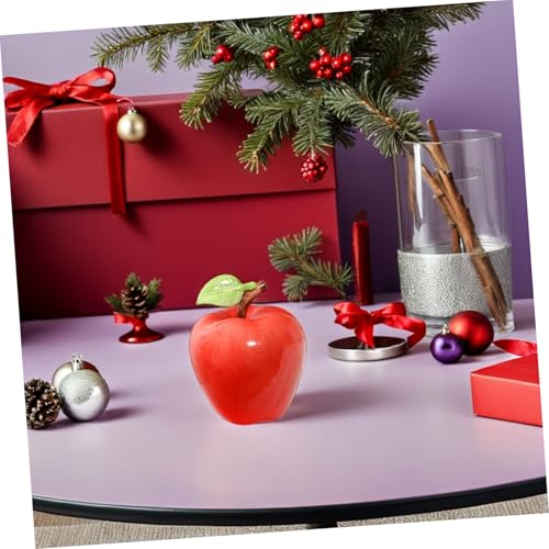 Pommes céramiques décoratives OUNONA pour déco table Noël salon et entrée maison - 5