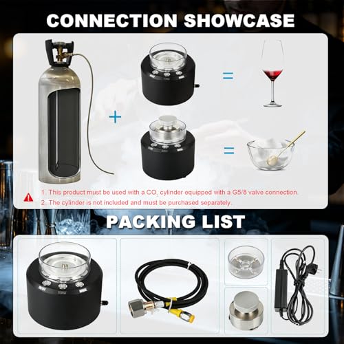 Fabricadora de Hielo Seco 2 en 1 para Cocktails y Bares miniatura 6