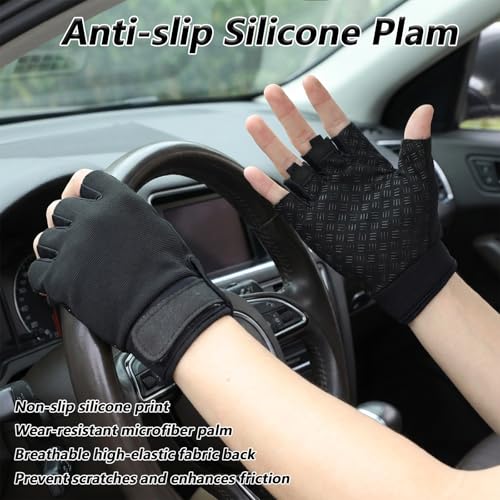 Guantes sin dedos deportivos para entrenamiento, talla Large miniatura 3