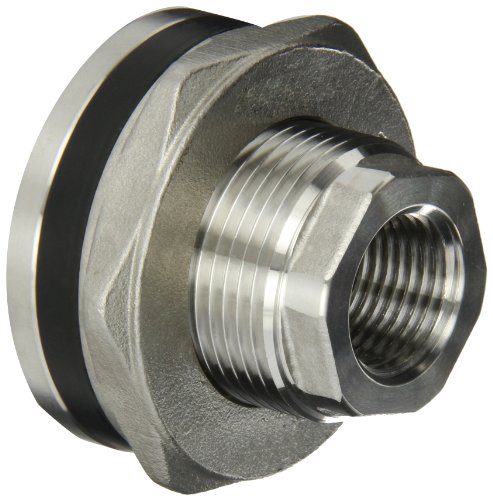 Banjo TF050SS Stainless Steel 316 Bulkhead Tank Fitting, 1/2" NPT Female
