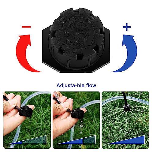 VooGenzek 90 PCS 1/4 Inch Adjustable Irrigation Dripper Sprinklers - Image 3
