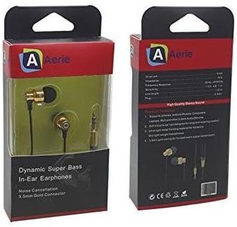 AERIE High Definition GEN 1 Black & Gold Earphones