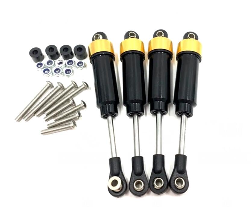 KT93506 CR01 All-Metal Shock Absorber Aluminum Shocks 4pcs for 1/10 Scale RC Tamiya CR01 CC01 Chassis LC40 unimog 406 Rock socker Off Road Crawler Truck CR-01