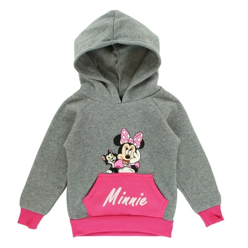 Sweat fille Minnie gris chaud et résistant aux lavages répétés