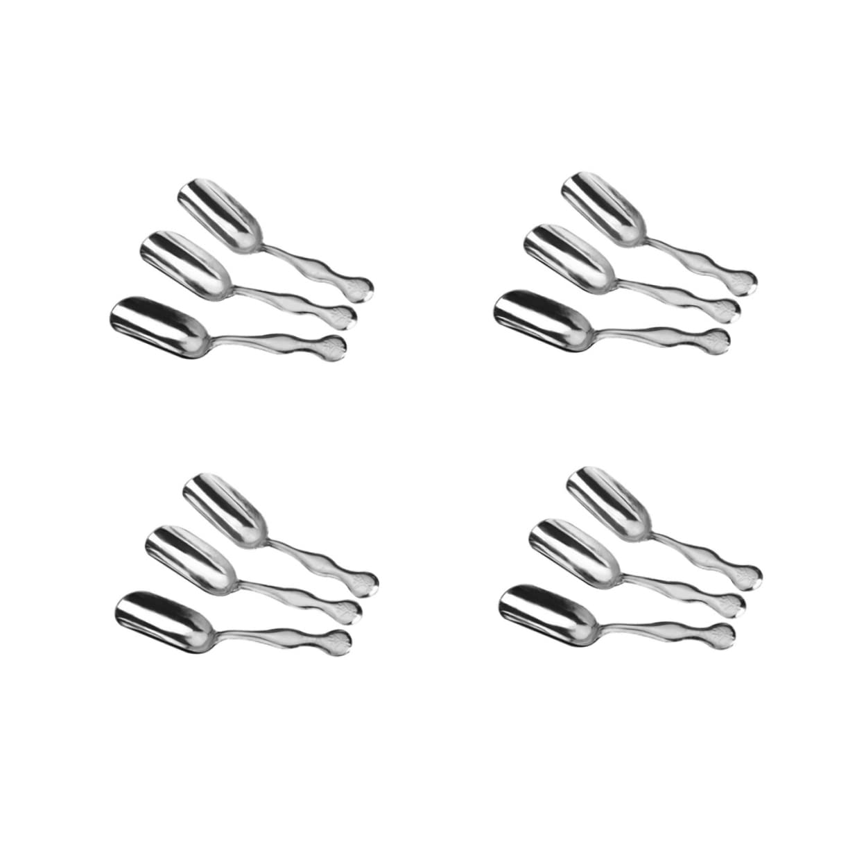 HOLIDYOYO 20pcs Tea Spoon Cocktail Stirring Spoon Sauce Serving Spoon Creative Flatware Tableware Coffee Measuring Spoon Anti-slip Spoon Hot Pot Soup Spoon Dinnerware Serving Utensils Silver