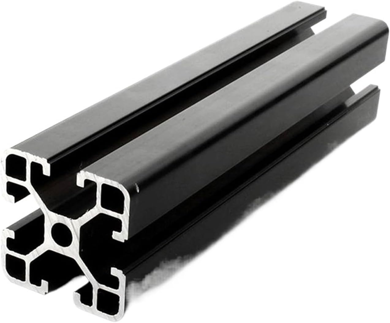 1pc Black 4040 European Standard Anodized Aluminum Profile Extrusion 100-800mm Length Linear Guide Rail for CNC 3D Printer CNC(350mm)