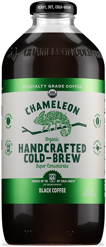 Chameleon Cold Brew Organic Cold Brew Concentrate Black Coffee, 32 fl oz