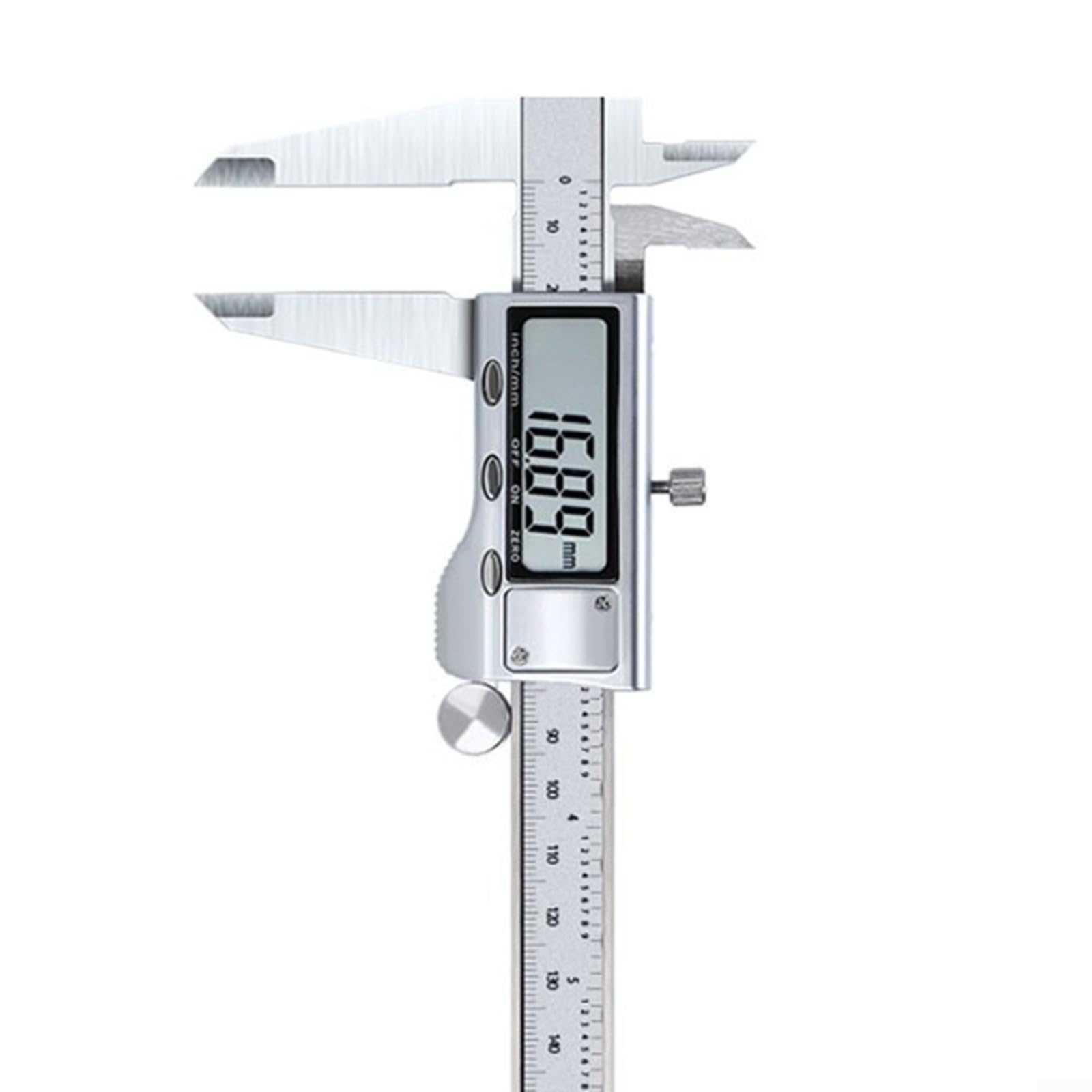 Calibre digital de acero inoxidable, pantalla electrónica precisa con precisión de 0,04 mm, ideal para trabajar metales y taller, 0-150 mm, duradero