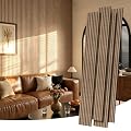 RITOLLO Wood Panels for Wall, Acoustic Wall Panels 40 Pack 94.5 x 11 in, 3D Wood Slat Sound Absorbing Panels for Interior Wall Decor, Home Office Studio (Natural Walnut)