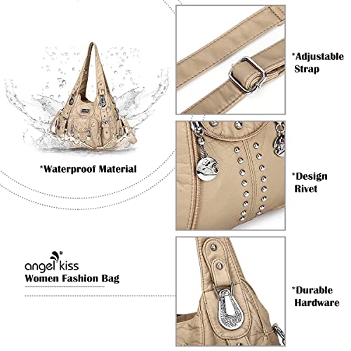 Image of Angel Kiss Purses for Women Soft PU Leather Large Hobo Bags for Women Shoulder Bag | Soft