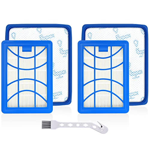 Rebirthcare 2 Filtres pour Philips PowerPro Expert FC9729 FC9741 FC9742 FC9743 FC9744 FC9745 FC9746 Aspirateur Filtre Accessoires de Rechange Power Cyclone 8 Accessoire,...