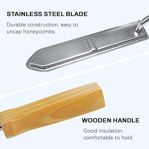 Miniatura 3 de Raspador de miel de calefacción eléctrica para peines de miel, extractor de raspador de miel eléctrico, equipo de apicultura, raspador de miel de