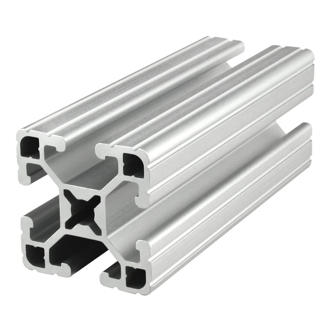 8020, 1515, 15 Series 1.5 Inch x 1.5 Inch T-Slotted Aluminum Extrusion DIY Extruded Linear Slot Bar Rail 80/20 (Ultra Light, Clear Anodize, 60 Long)