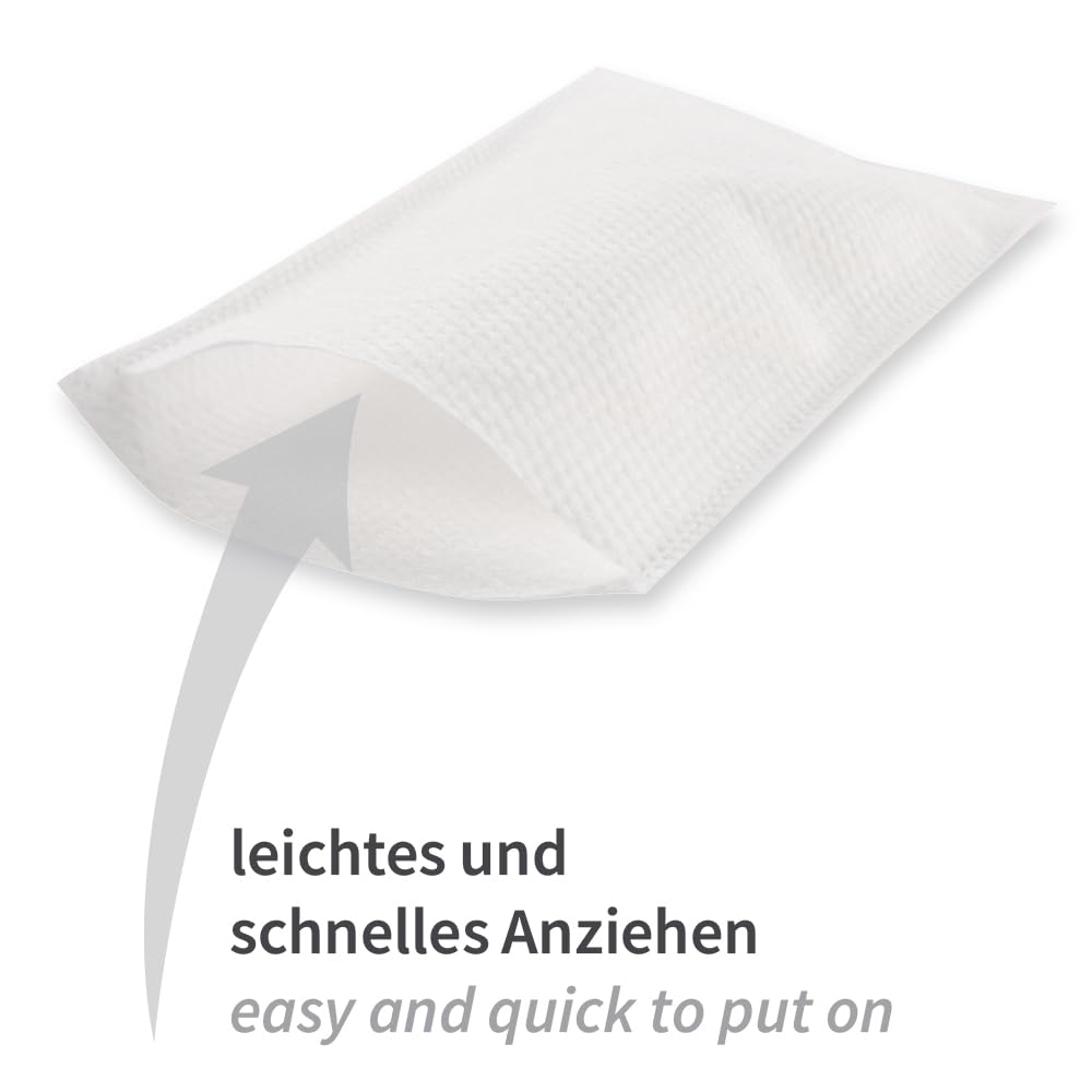 FRANZ MENSCH 1000 Stück Hygonorm Waschhandschuhe Light | Spunlace, weiß, L: 23cm, B: 14,5cm, Karton, Einmal-Waschlappen, Einweg, für Pflege, Waschhandschuhe