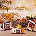 CNhoqc Fall Harvest Football Centerpiece - 3pcs Autumn Thanksgiving Harvest Football Wooden Table Topper Centerpiece Decoration Sign Rugby Super Game Day Bowl Rugger Party Favors Decoration Supplies