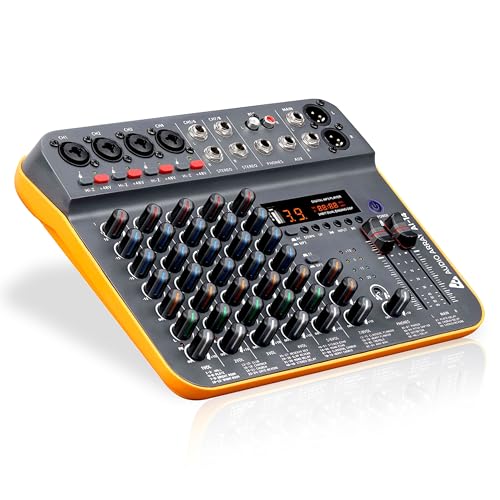 Image of Audio Array 8-Channel Hybrid USB Audio Mixer with 8 Analog + 2 Digital Inputs, 48kHz /16-Bit Processing, +50dB Gain, Combo XLR, Phantom Power, Hi-Z, 3-Band EQ, 99 DSP FX, Balanced XLR Output | AI-14