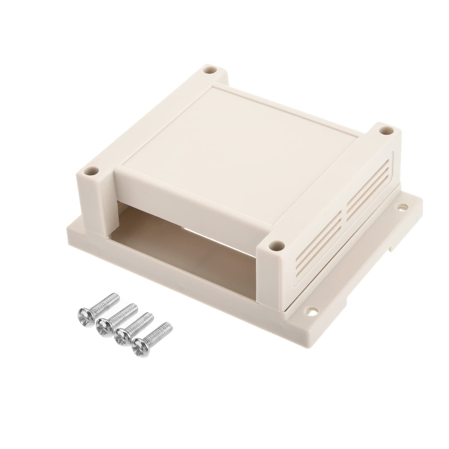 Heyiarbeit 8Pcs 2.72"x1.65"x0.69" ABS White Dustproof Electronic Junction Box Enclosure Project Box Cord Protector for Electronic Projects