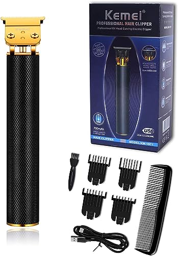 Image of SKMEI 1006 Professional Hair Clippers for Men Pro Li Outliner Grooming Beard Trimmer Shavers Close Cutting Salon Cordless Rechargeable Quiet, Black