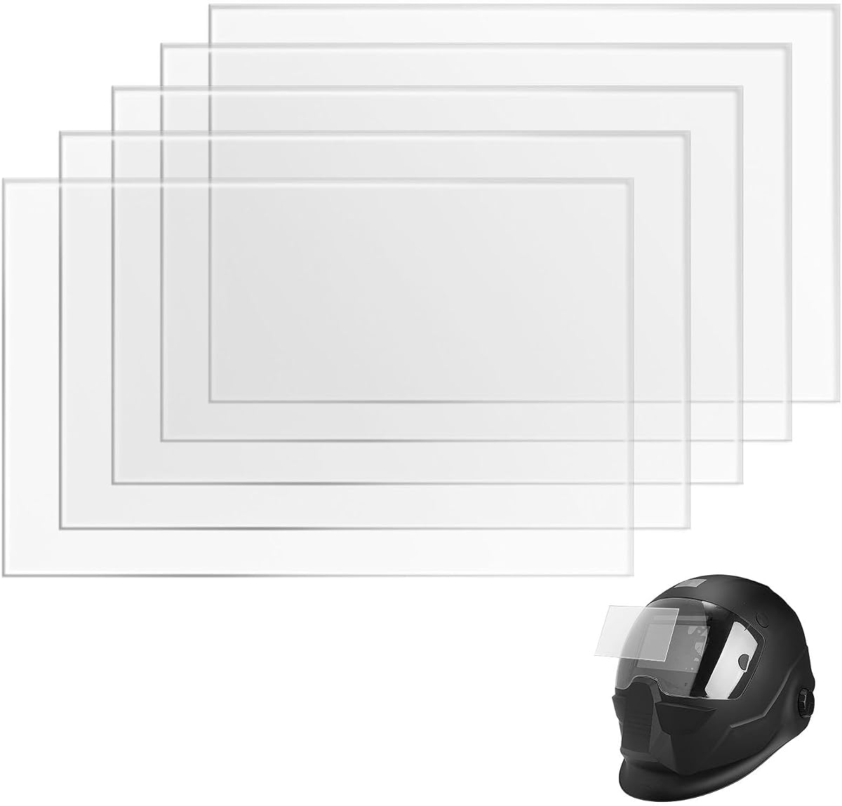 5 PACK Inside Lens for ESAB Sentinel A50 Helmet 0700000808 Clear Inside Cover Protects Helmet From Sparks, Splashes And Debris, Ensures Optimal Clarity and Safety