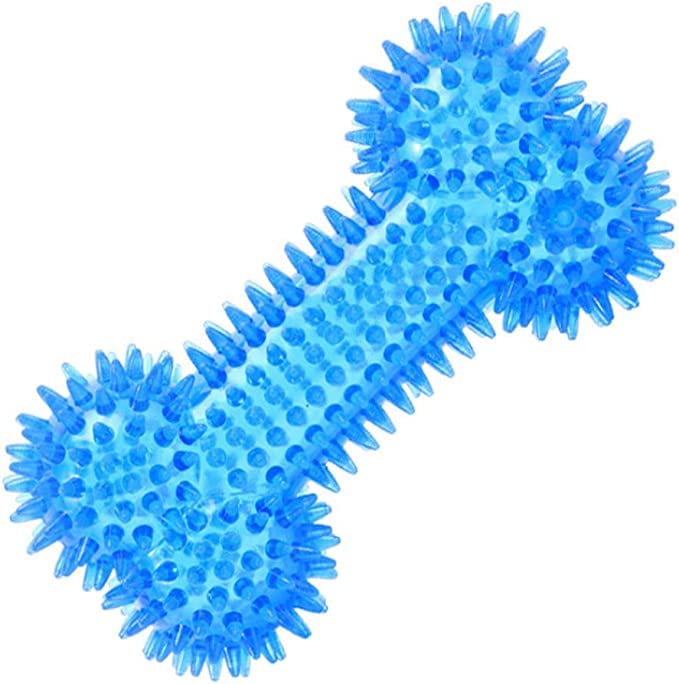 Woofy Dog Squeaky Bone Chew Toy for Aggressive Chewers, Durable Dog Rubber Bone Toy | Teeth Cleaning and Training Chew Toys - Blue Color (B0BNQK58RY) Amazon Price History, Amazon Price Tracker