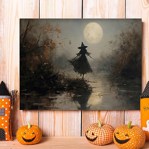 SKYSUKEY-Halloween-Decoration-Wall-Art-Witchy-Farmhouse-Prints-Witch-Wall-Art-Wicca-Rustic-Print-Home-Decor-for-Wiccan-Framed-for-Party-Decoration-12×16 SKYSUKEY Halloween Decoration Wall Art Witchy Farmhouse Prints Witch Wall Art Wicca Rustic Print Home Decor for Wiccan Framed for Party Decoration 12×16