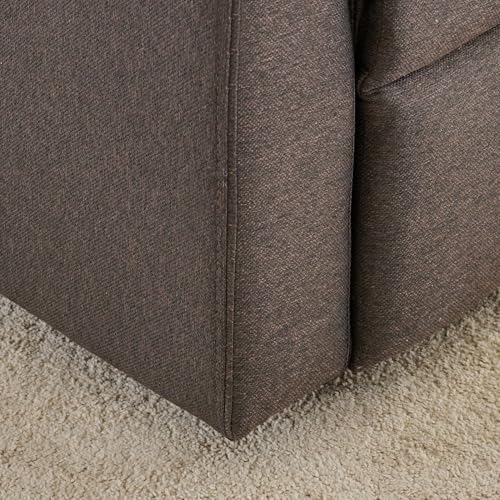 Image of Home Centre 3 Seater Helios Toledo Fabric Recliner| Fabric Recliner| (Brown) |1 Year Warranty