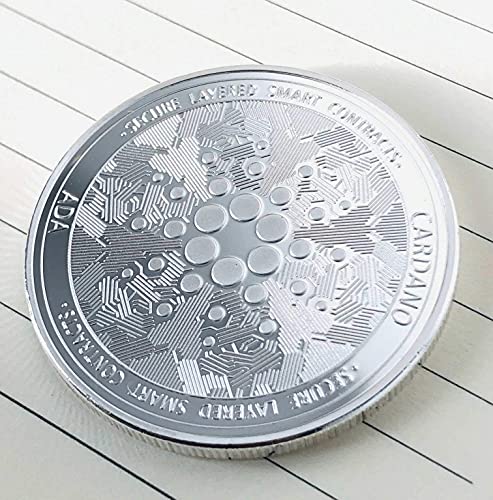 Cardano ADA | Secure Layered Smart Contracts | Cryptocurrency Virtual Currency | Silver Plated Challenge Art Coin | Bitcoin