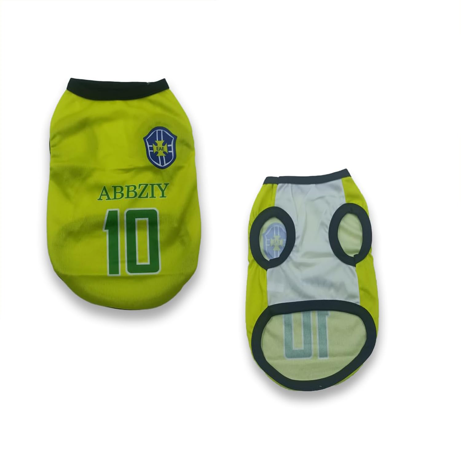 Yellowcult Cute Dog T-Shirt Clothes, Summer Sweetshirts Sporty Pet Outfit for Small Dog, cat, Puppy, Kitten for Bithday Party, Travel, Outing, Photos(XS- Green)