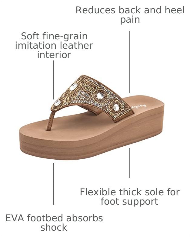 Image of Lowkeyray Womens Flip Flops Beach Comfort Thong Style Sandals for Women in Summer