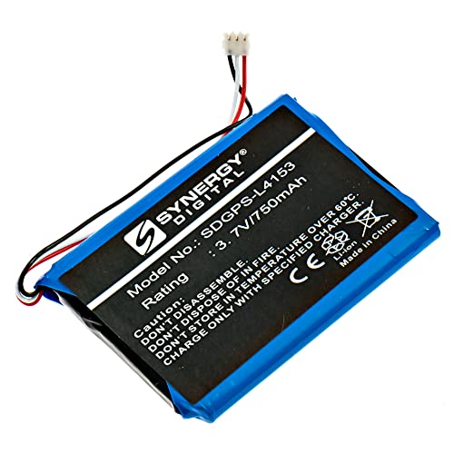 Synergy Digital GPS Battery, Compatible with Garmin 361-00056-21 GPS, (Li-ion, 3.7V, 750mAh) Ultra High Capacity, Replacement for Garmin 361-00056-21 Battery